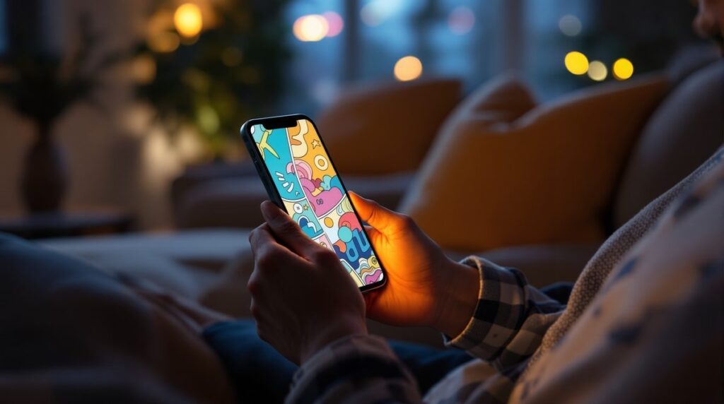 Digitale Webtoons und Manga auf dem Smartphone lesen