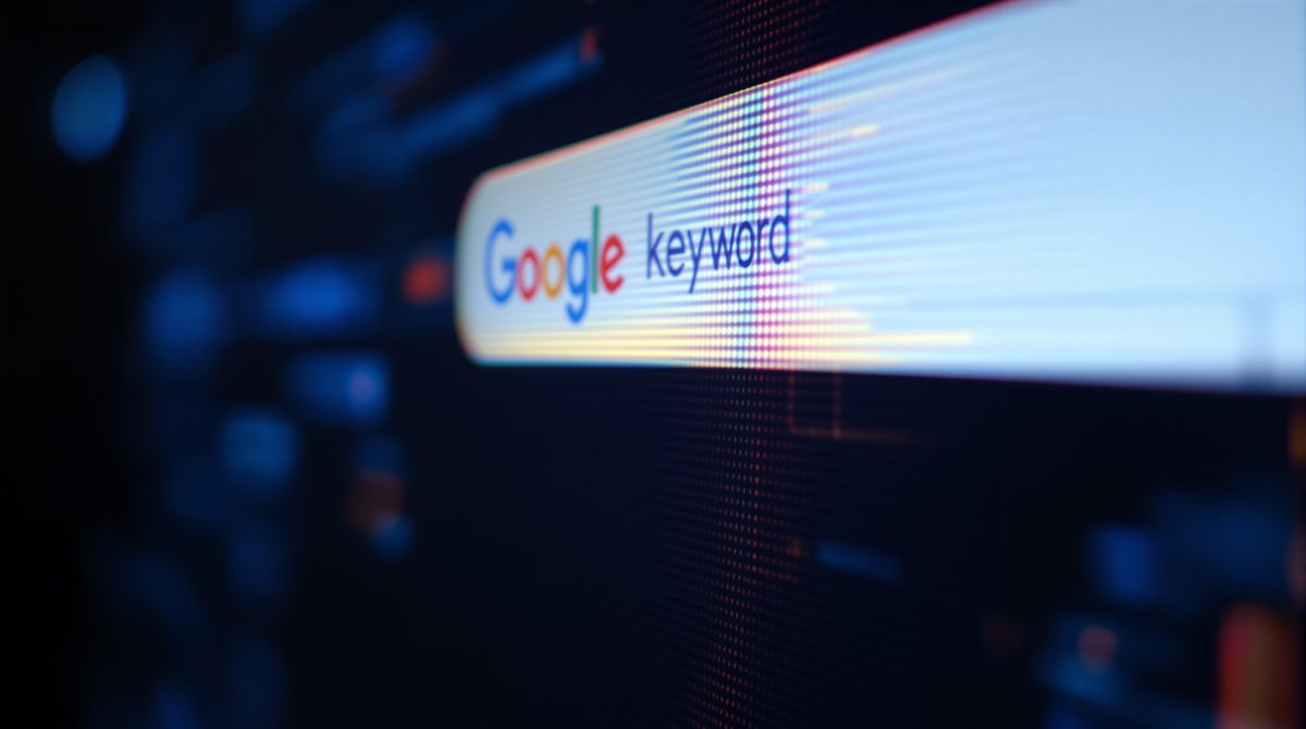 Fantasy-Keyword in einer Google-Suchleiste — zentrales Element eines SEO-Contests