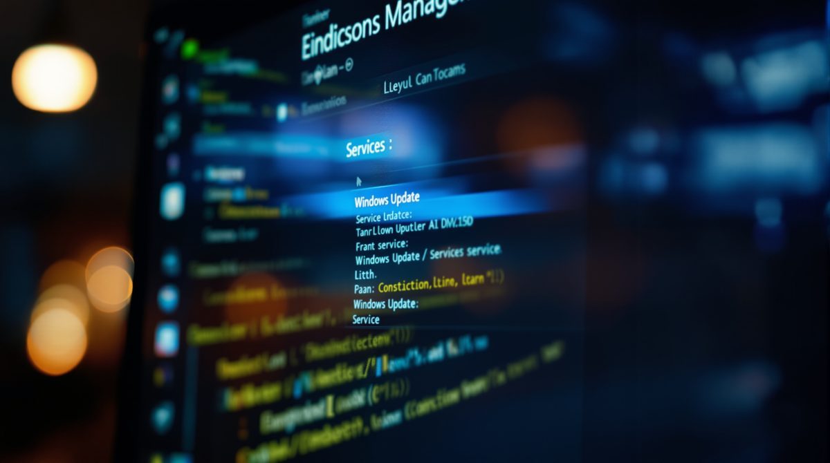 Dienste-Manager mit deaktiviertem Windows Update Dienst