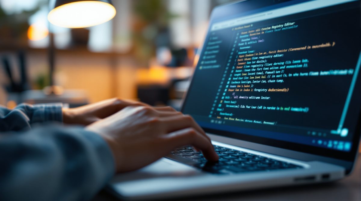 Registry Editor mit NoAutoUpdate Eintrag für Windows Update deaktivieren