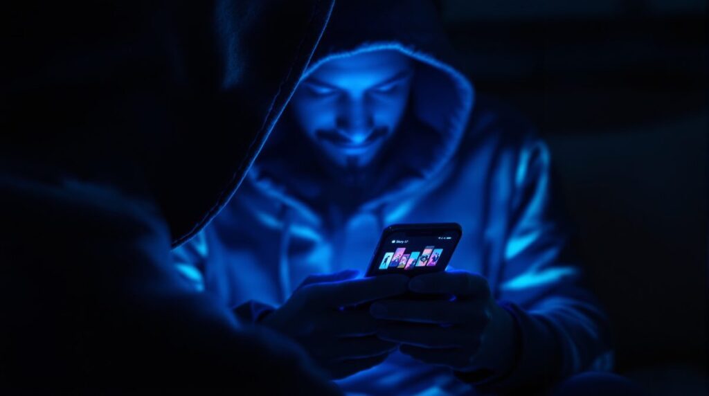 Anonymes Betrachten von Social-Media-Stories am Smartphone